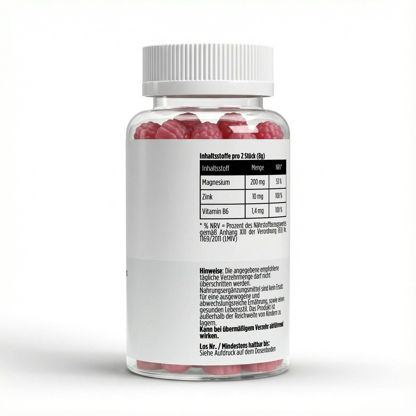 Magnesium + Zink + B6 Gummies - 60 Stk.
